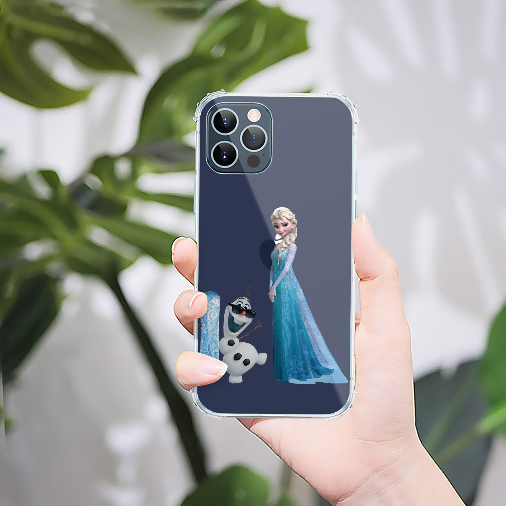 （画像用） アナと雪の女王 アンナ エルサ Frozen Anna Elsa 【iPhone 12シリーズ対応】透明スマホケース（クリアソフトケース）
